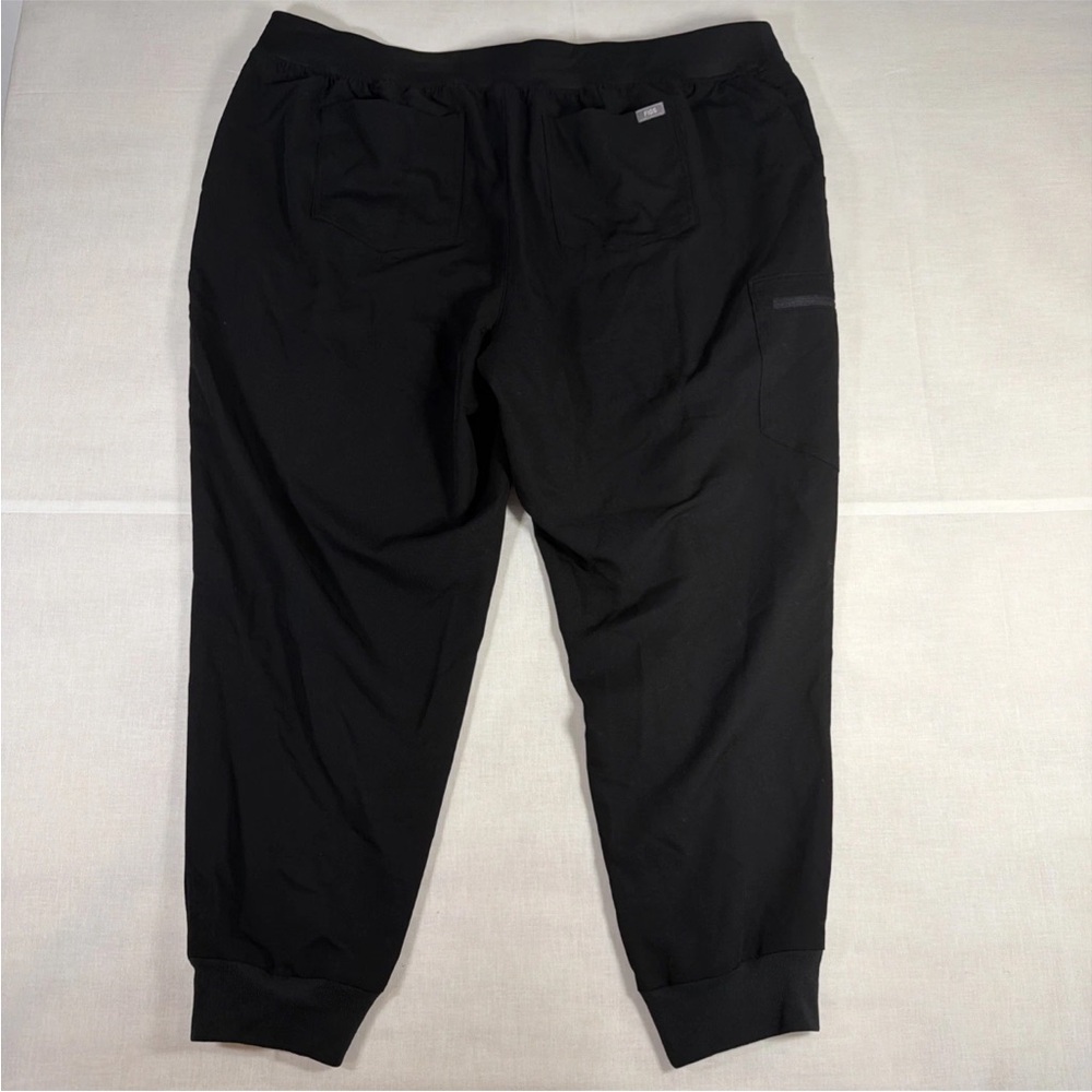 FIGS Scrub Pants Womens 4XL Black Jogger Medical Nursing Drawstring Stretch - Picture 5 of 9